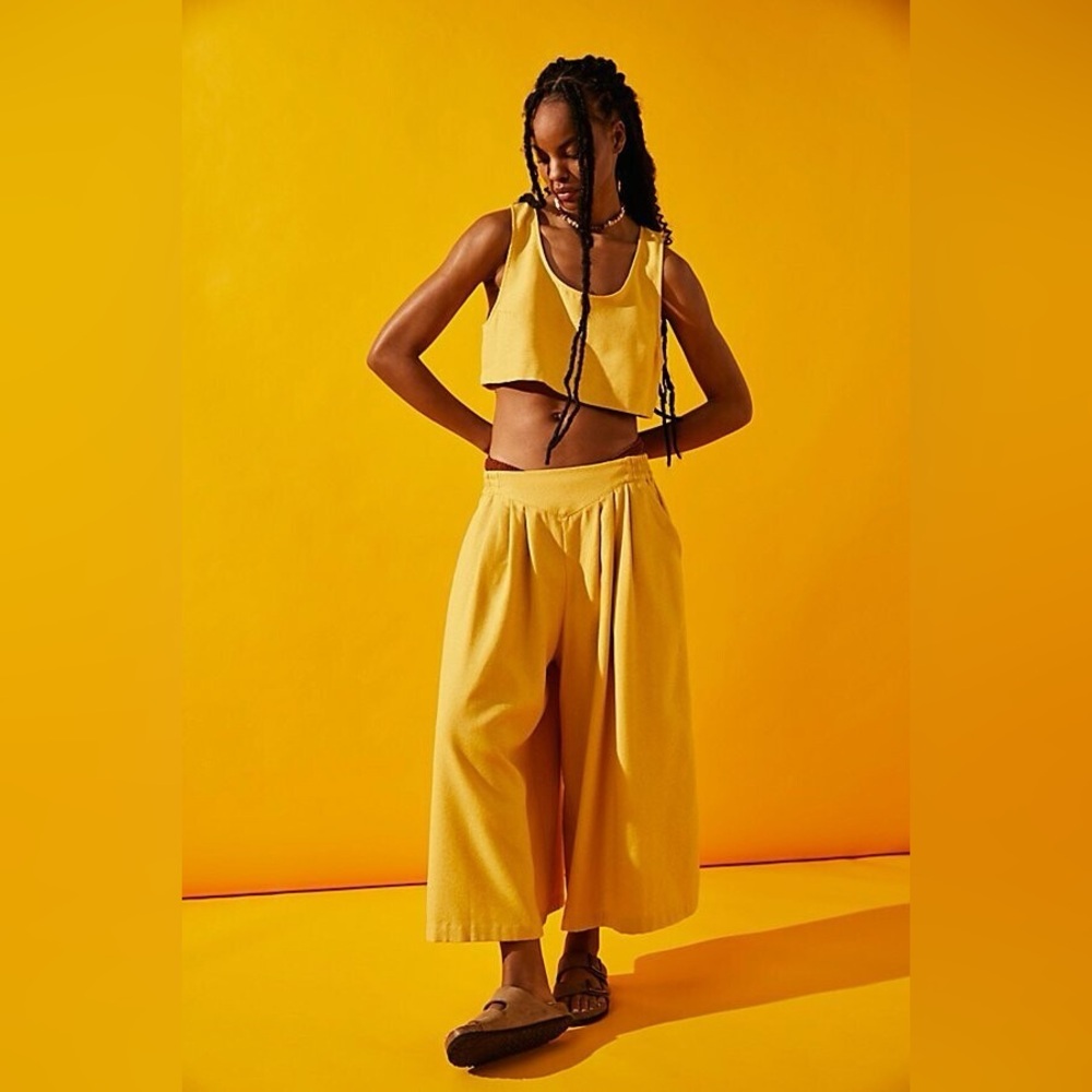 Free People Yellow Women's Matching Set
